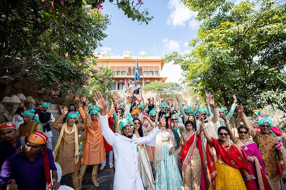 Indian-Wedding-Photography-Destination-Wedding-Udaipur-India-Fateh Garh Heritage Resort-Baraat 3