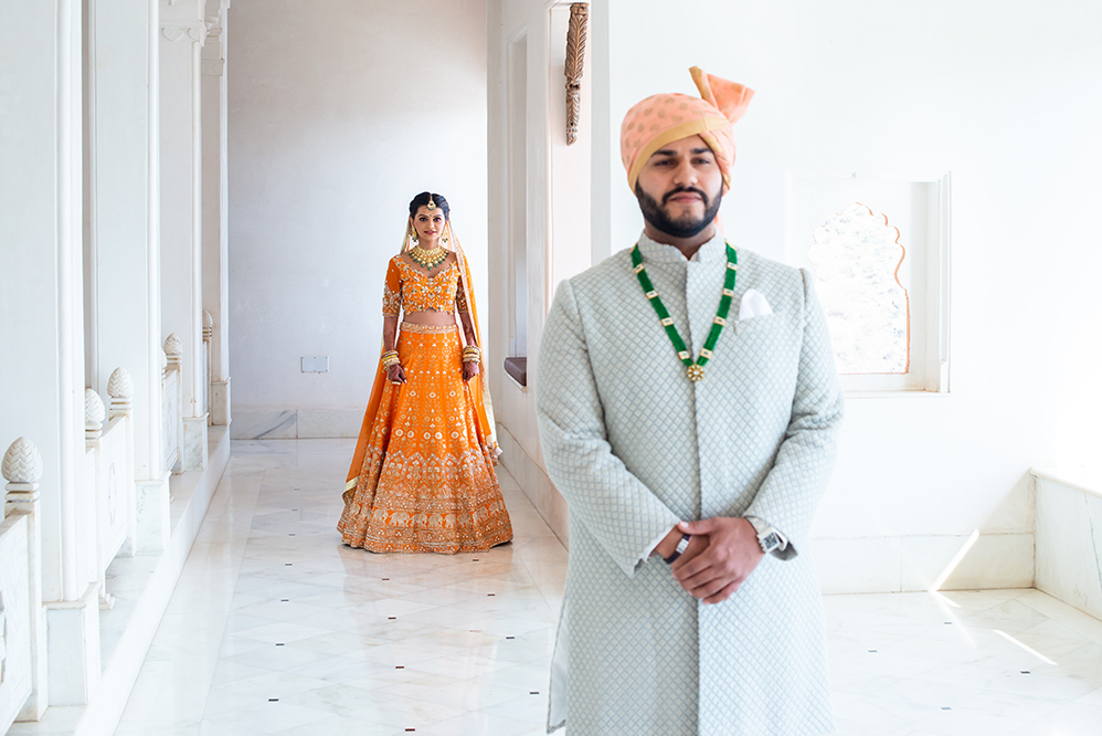 Indian-Wedding-Photography-Destination-Wedding-Udaipur-India-Fateh Garh Heritage Resort-First Look