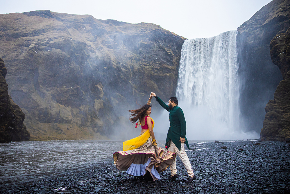 Indian-Wedding-Photography-Destination-Wedding-Iceland-Reynisfjara Beach-Engagement 1