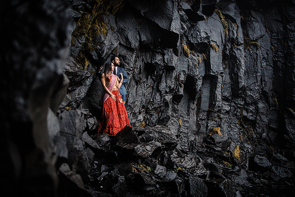 Indian-Wedding-Photography-Destination-Wedding-Iceland-Reynisfjara Beach-Engagement 7