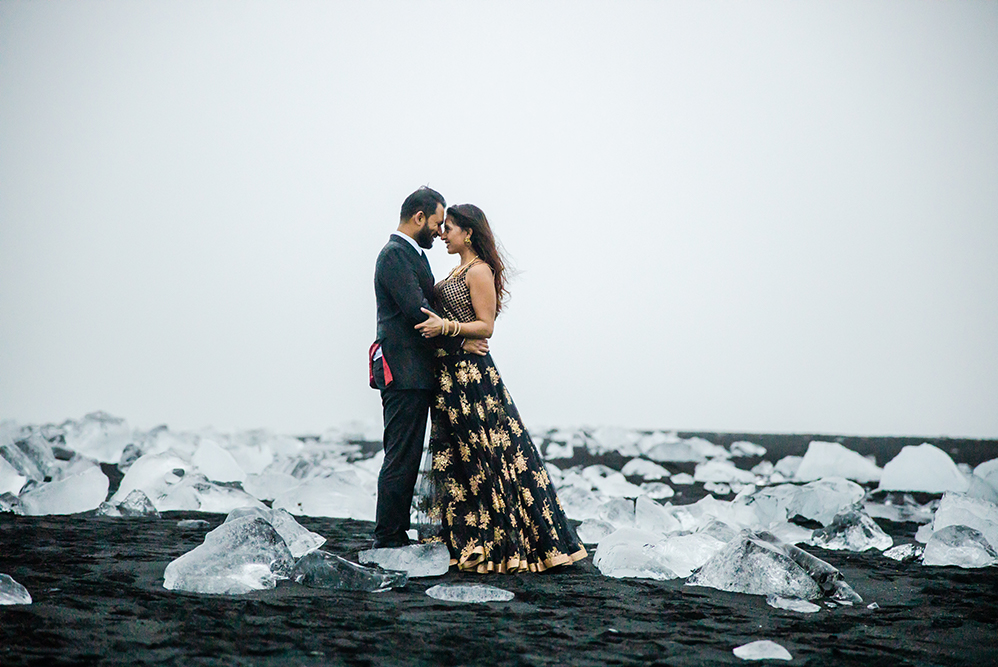 Indian-Wedding-Photography-Destination-Wedding-Iceland-Reynisfjara Beach-Engagement 9