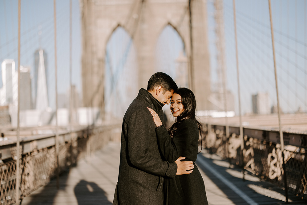 Indian-Wedding-Photography-Destination-Wedding-New York-Brooklyn Bridge-Engagement 4