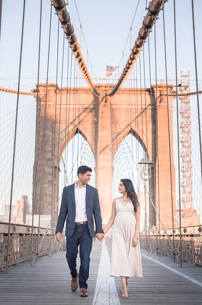 Indian-Wedding-Photography-Destination-Wedding-New York-Brooklyn Bridge-Engagement 8