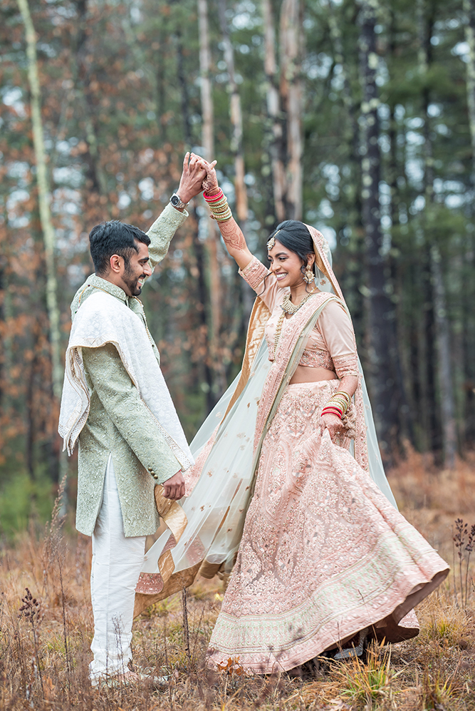 Indian-Wedding-Photography-Destination-Wedding-United States-Groton-Massachusetts-Couples Portrait 1