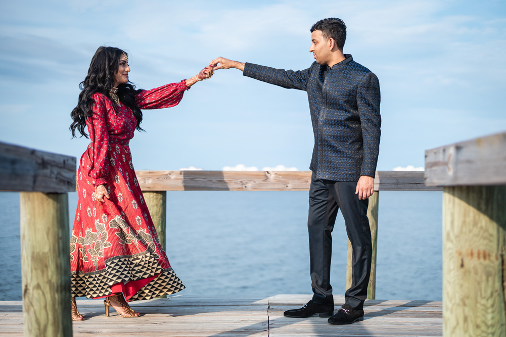 Indian wedding-Couple's Portrait-Hilton Daytona Beach Oceanfront Resort 2