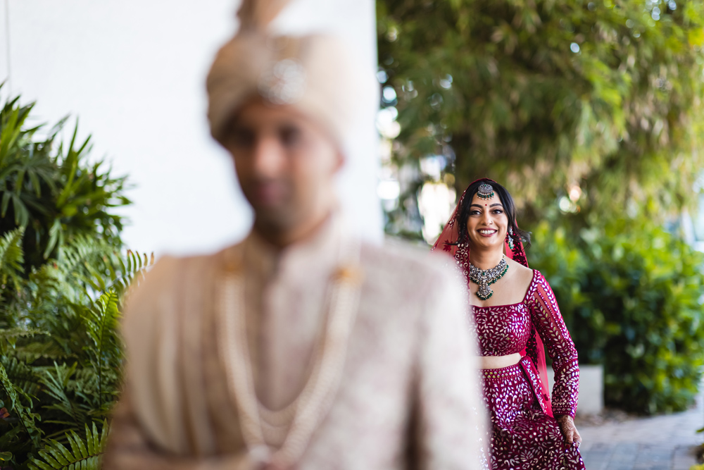 Indian wedding-First Look-Hilton Daytona Beach Oceanfront Resort 7
