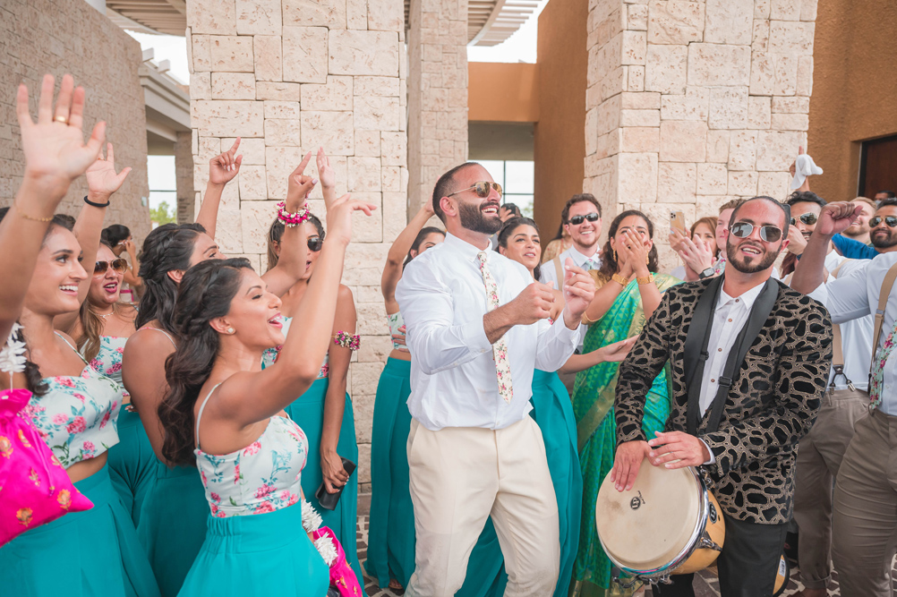 Indian Wedding-Baraat- Banyan Tree Mayakoba10