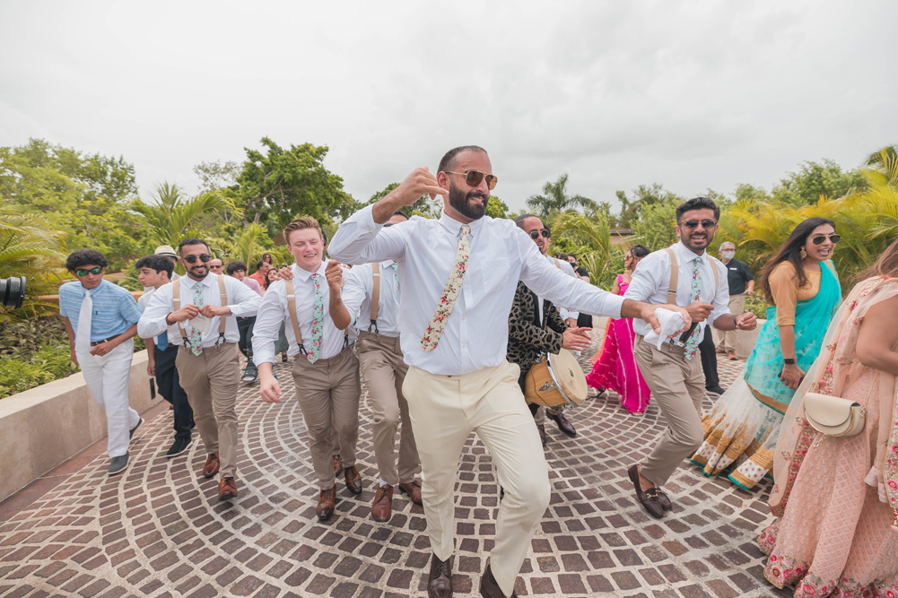 Indian Wedding-Baraat- Banyan Tree Mayakoba5