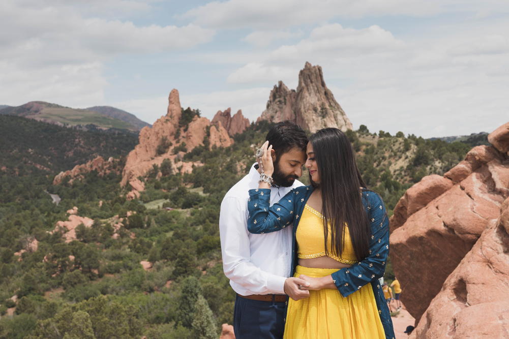 Indian Wedding-Couple's Portrait-Cheyenne Mountain Colorado Springs7
