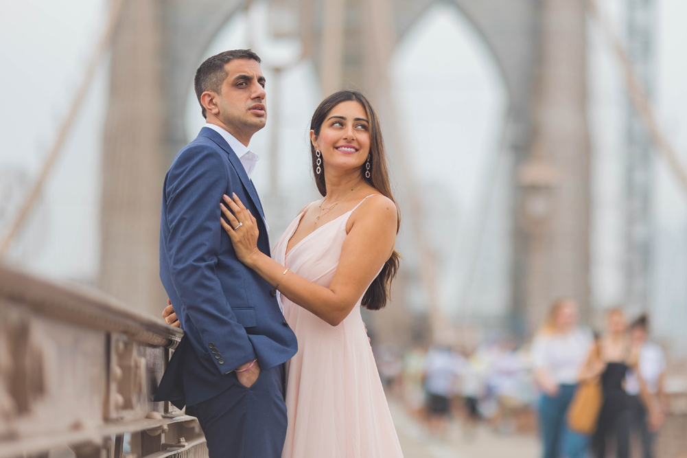 Indian Wedding-Couple Session-Brooklyn Bridge, Manhattan 8