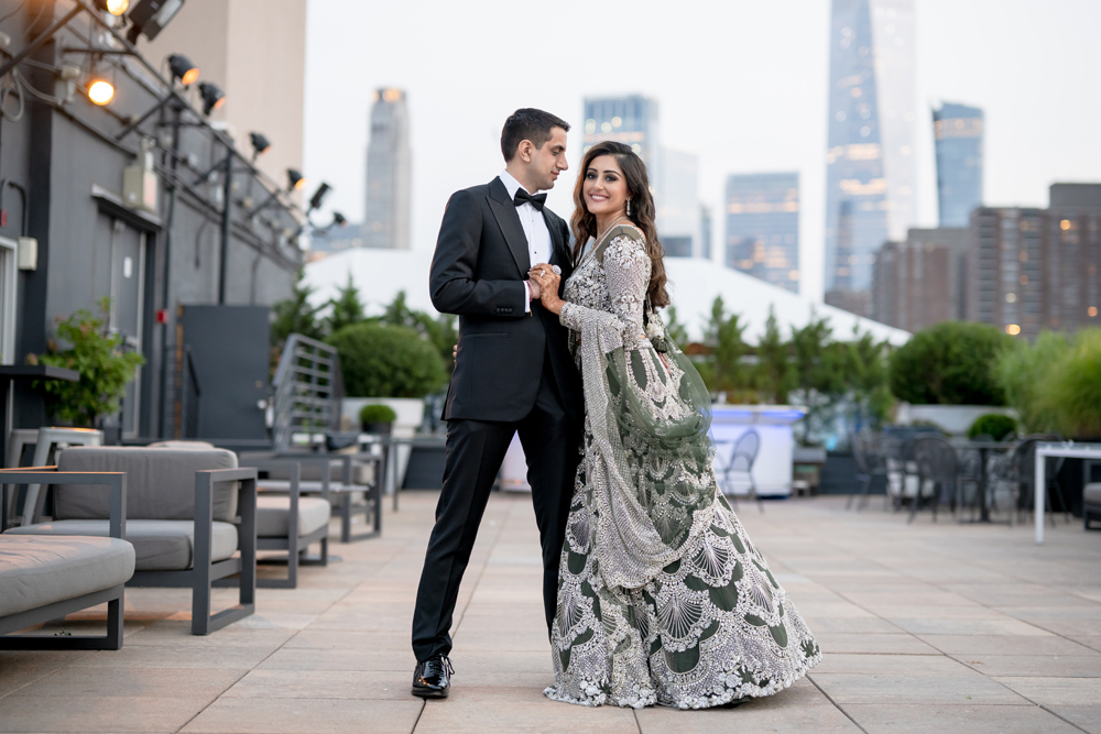 Indian Wedding-Couple's Portrait-Tribeca Rooftop 4