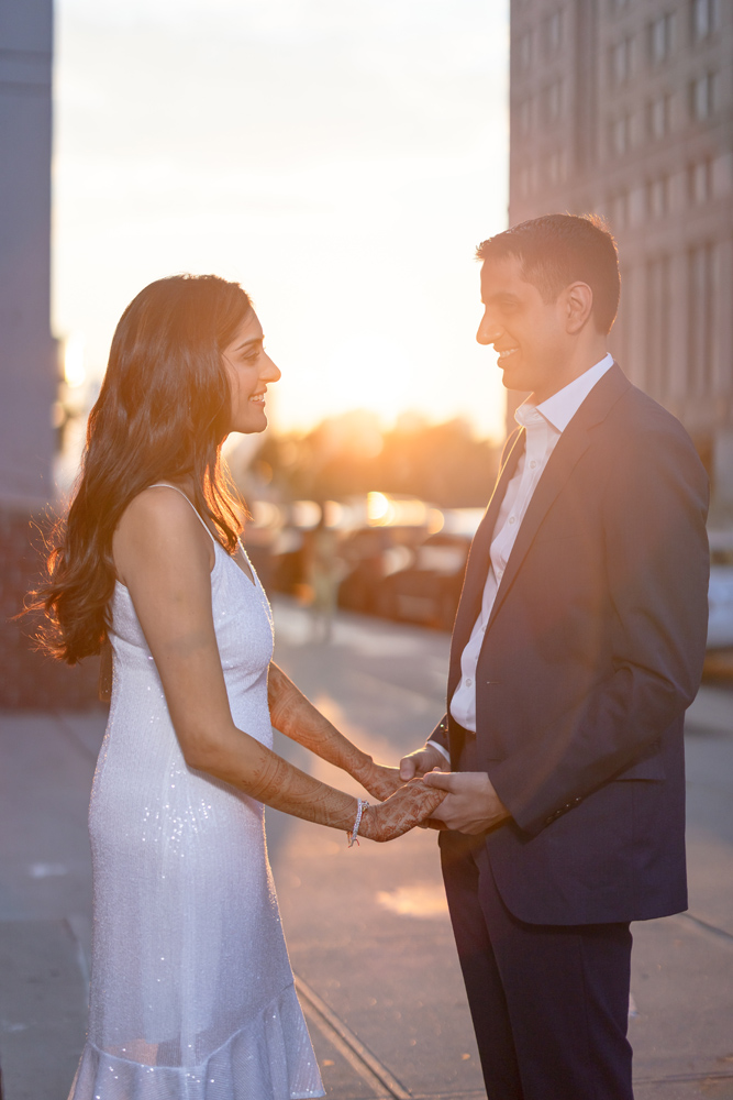 Indian Wedding-Couple's Portrait-Tribeca Rooftop 6