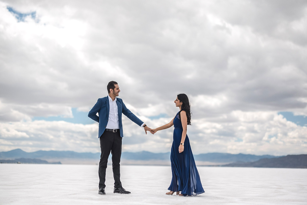 Indian Wedding-Engagement Shoot-Bonneville Salt Flats Speedway 3