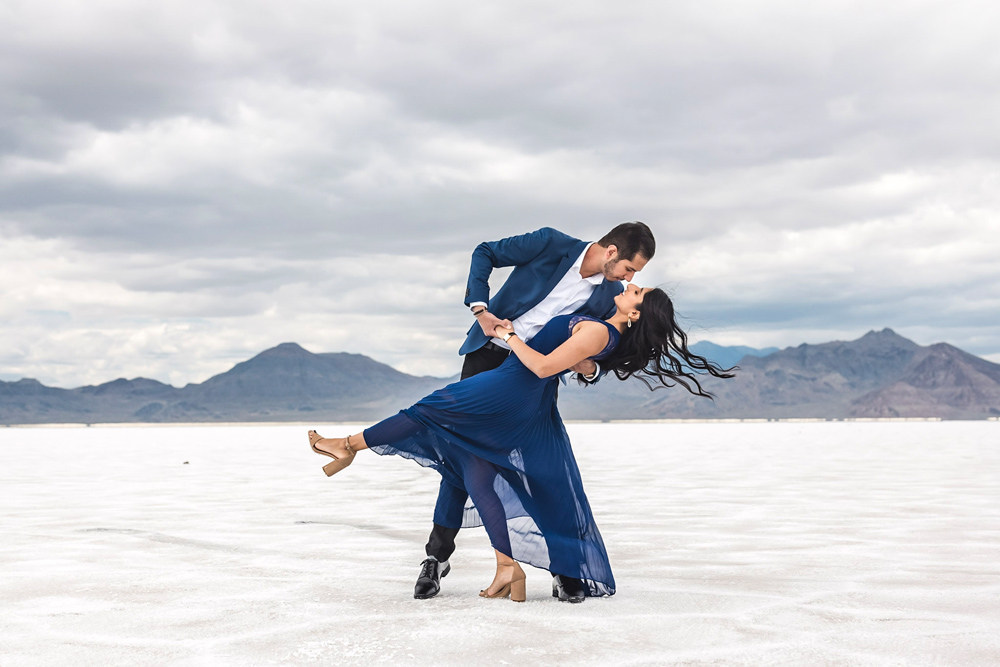 Indian Wedding-Engagement Shoot-Bonneville Salt Flats Speedway 7