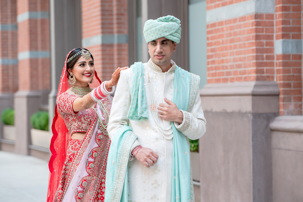 Indian Wedding-First Look-Tribeca Rooftop 5