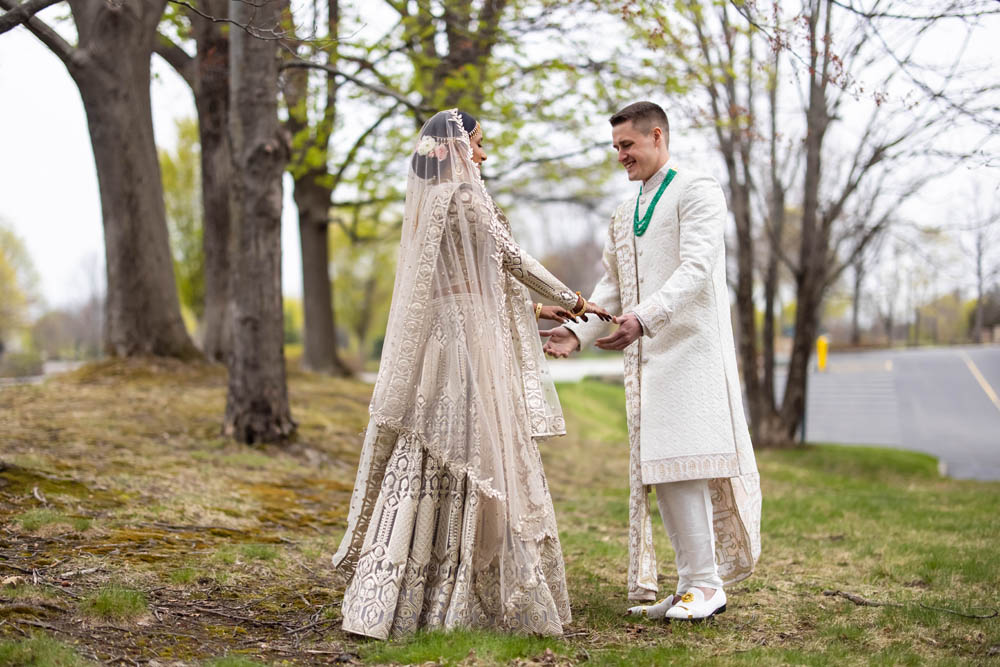 Indian Wedding-First Look-Boston Marriott Burlington 5