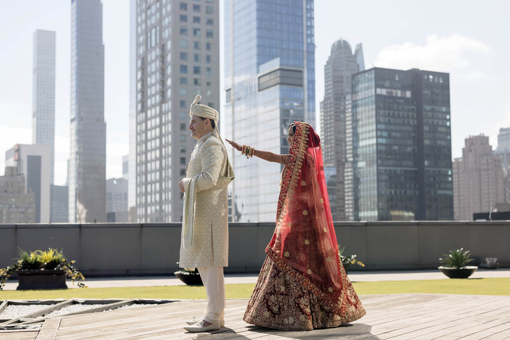 Indian Wedding-First Look-Mandarin Oriental, New York 6