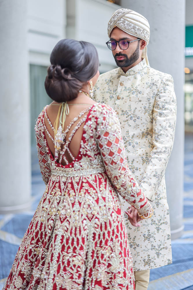 Indian Wedding-First Look-Hyatt Regency Baltimore Inner Harbor2