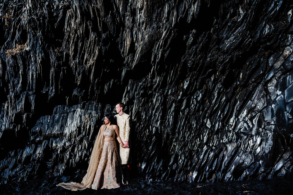 Indian Wedding-Engagement Shoot-Iceland-Reynisfjara Beach 1