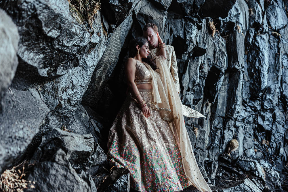 Indian Wedding-Engagement Shoot-Iceland-Reynisfjara Beach 2