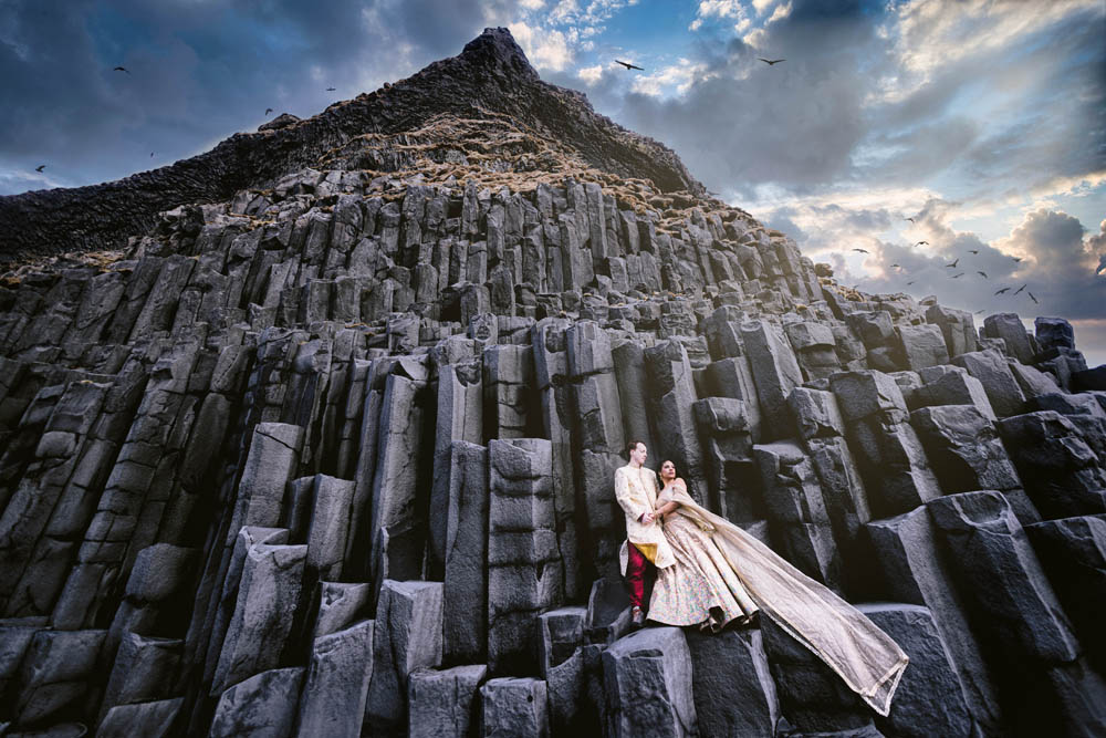 Indian Wedding-Engagement Shoot-Reynisfjara Beach 2