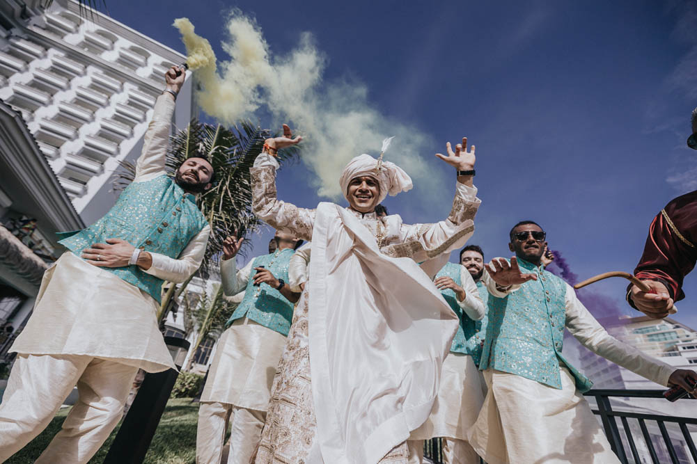 Indian Wedding-Baraat-JW Marriott Resort Cancun 3