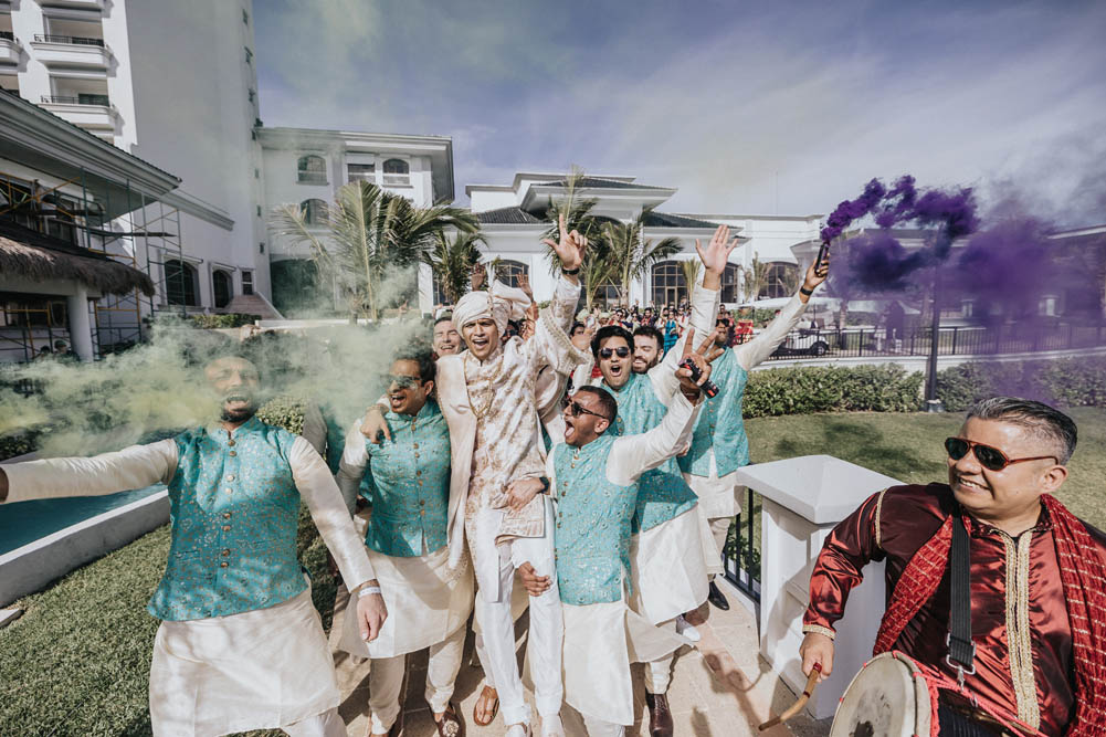 Indian Wedding-Baraat-JW Marriott Resort Cancun 4