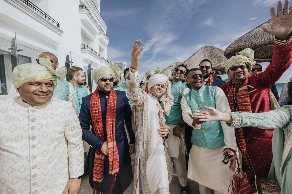 Indian Wedding-Baraat-JW Marriott Resort Cancun 6