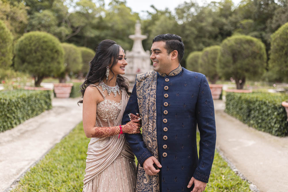 Indian Wedding-Couple's Portrait-The Ritz-Carlton Key Biscayne Miami 2