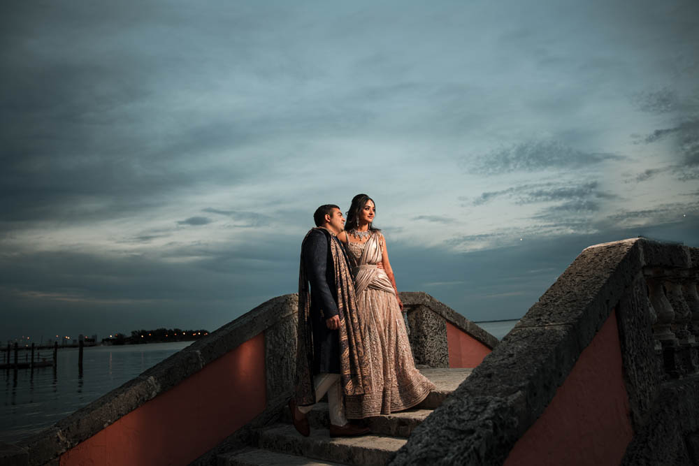 Indian Wedding-Couple's Portrait-The Ritz-Carlton Key Biscayne Miami 5