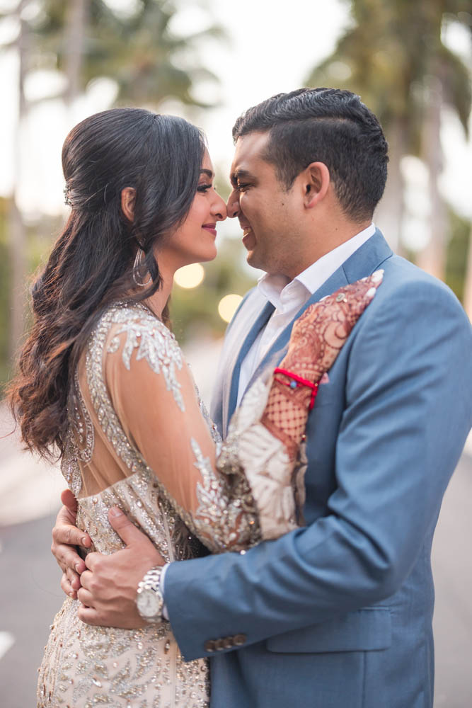 Indian Wedding-Couple's Portrait-The Ritz-Carlton Key Biscayne Miami 6