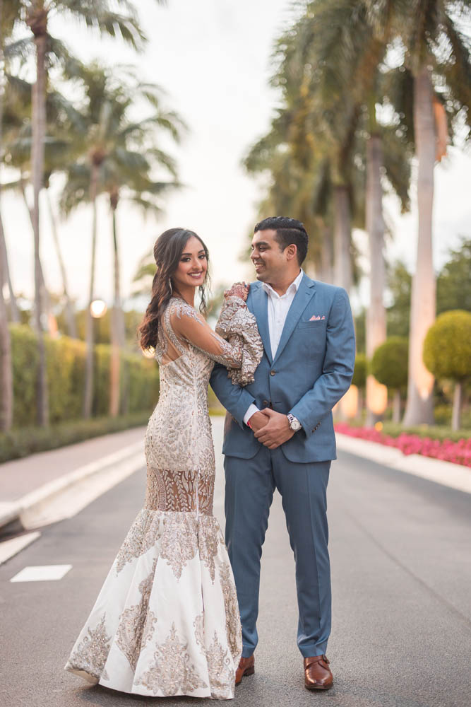 Indian Wedding-Couple's Portrait-The Ritz-Carlton Key Biscayne Miami 7