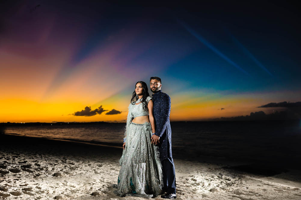 Indian Wedding-Couple's Portrait-Turks and Caicos Islands 1