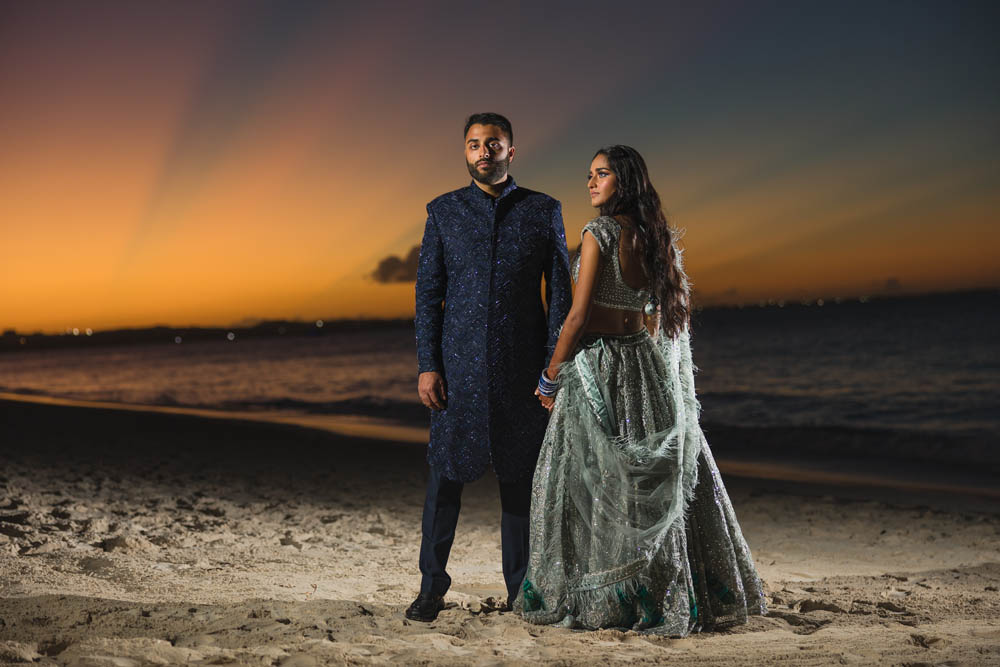 Indian Wedding-Couple's Portrait-Turks and Caicos Islands 6