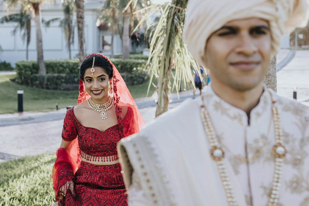 Indian Wedding-First Look-JW Marriott Resort Cancun 1