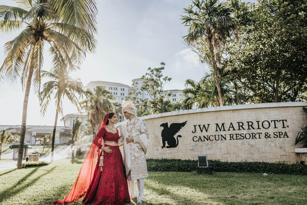 Indian Wedding-First Look-JW Marriott Resort Cancun 11