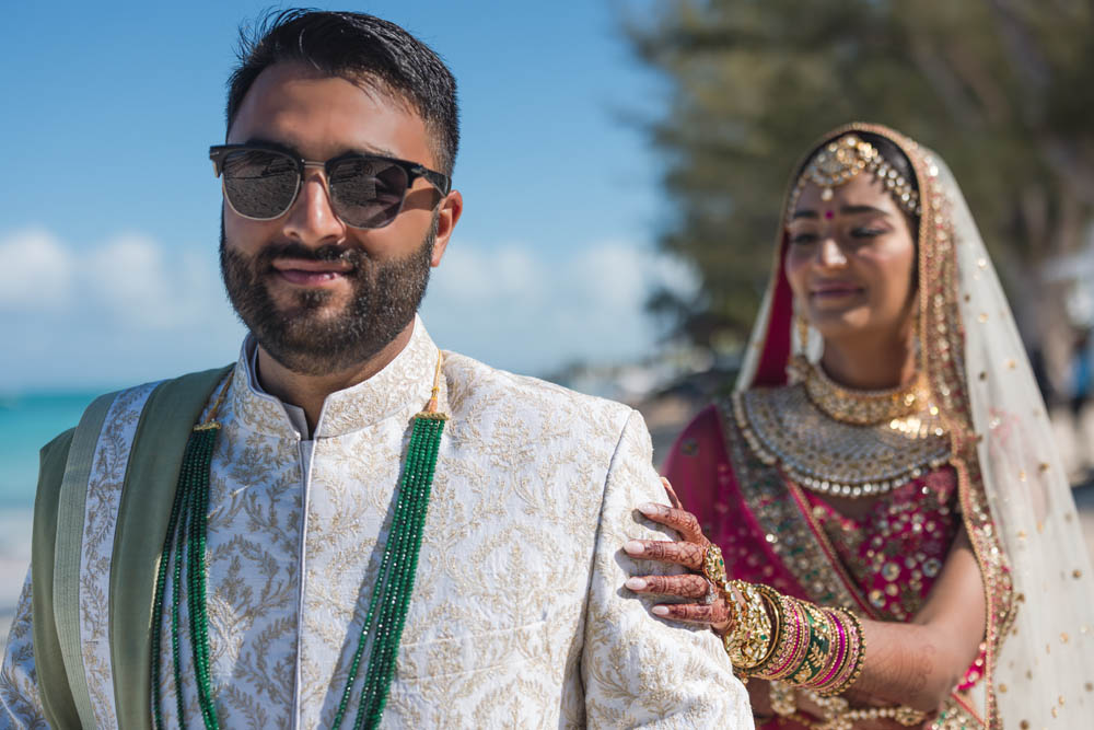 Indian Wedding-First Look-Turks and Caicos Islands 2