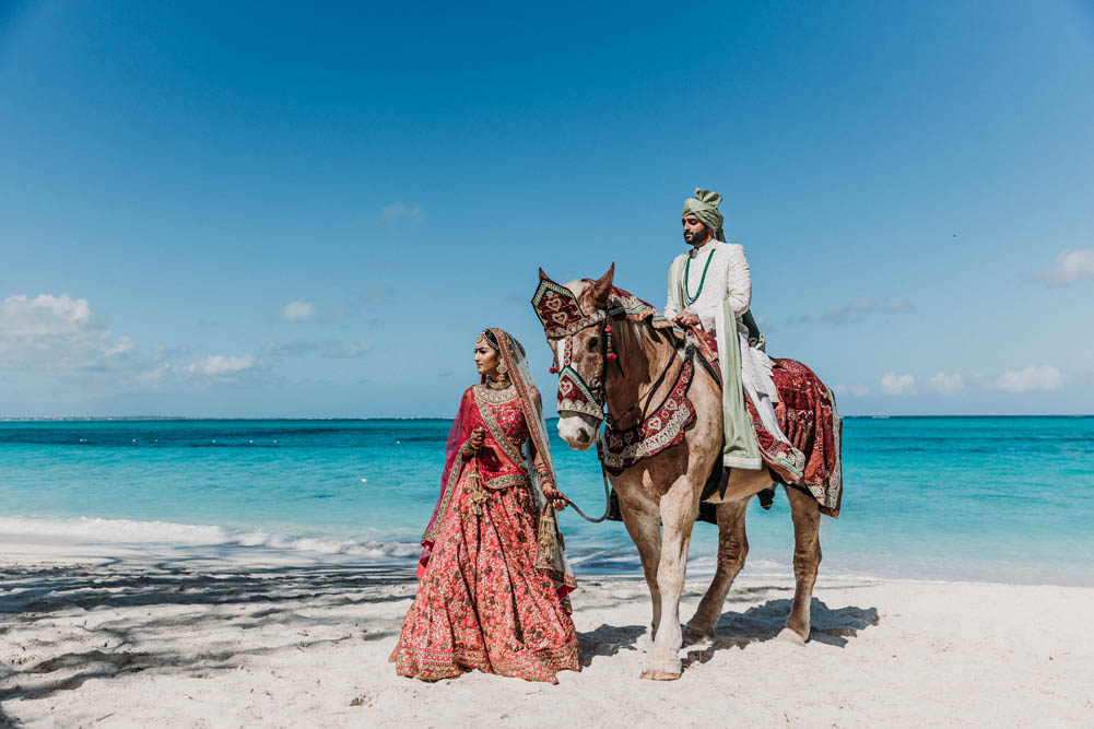 Indian Wedding-First Look-Turks and Caicos Islands 4