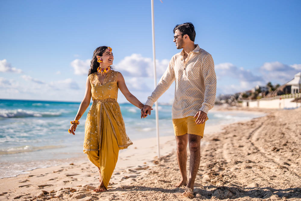 Indian Wedding-Haldi-JW Marriott Resort Cancun 1
