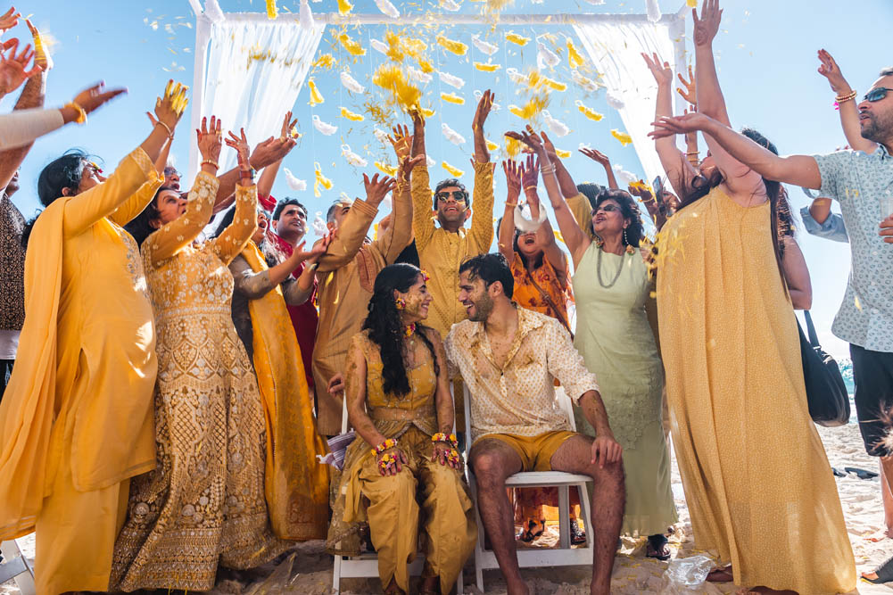 Indian Wedding-Haldi-JW Marriott Resort Cancun 2