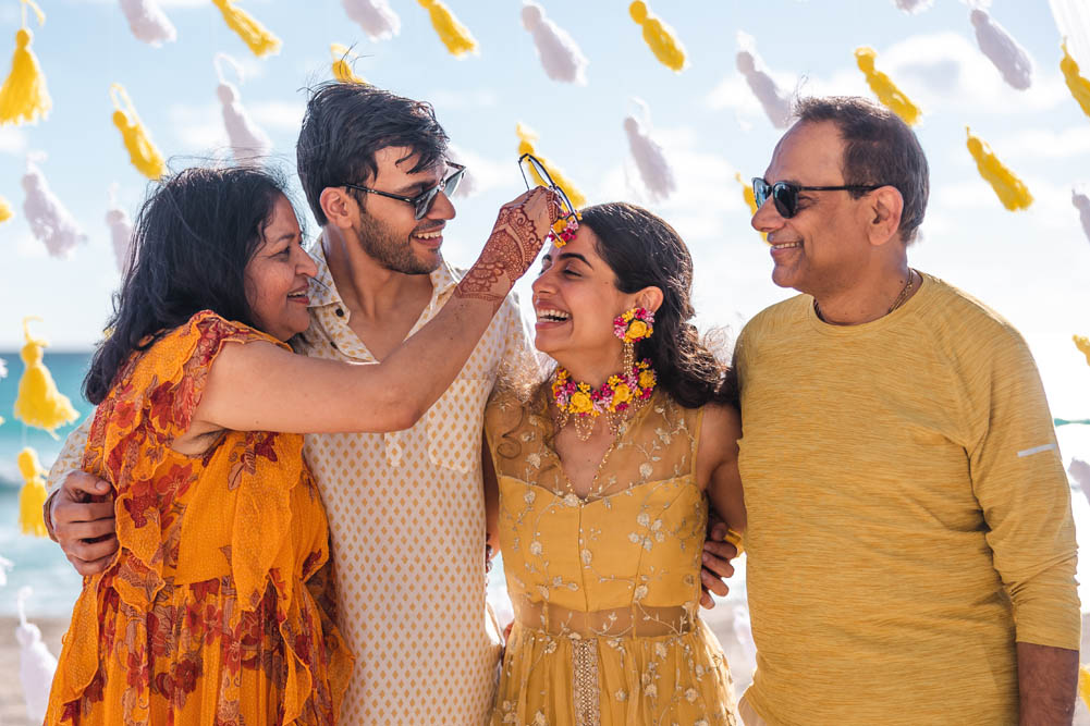 Indian Wedding-Haldi-JW Marriott Resort Cancun 5