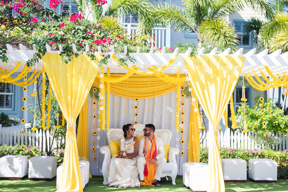 Indian Wedding-Haldi-Providenciales, Turks and Caicos Islands 11