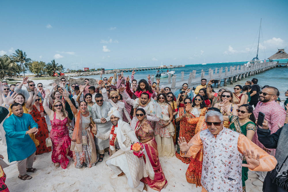 Indian Wedding-Baraat-Garza Blanca Cancun 9