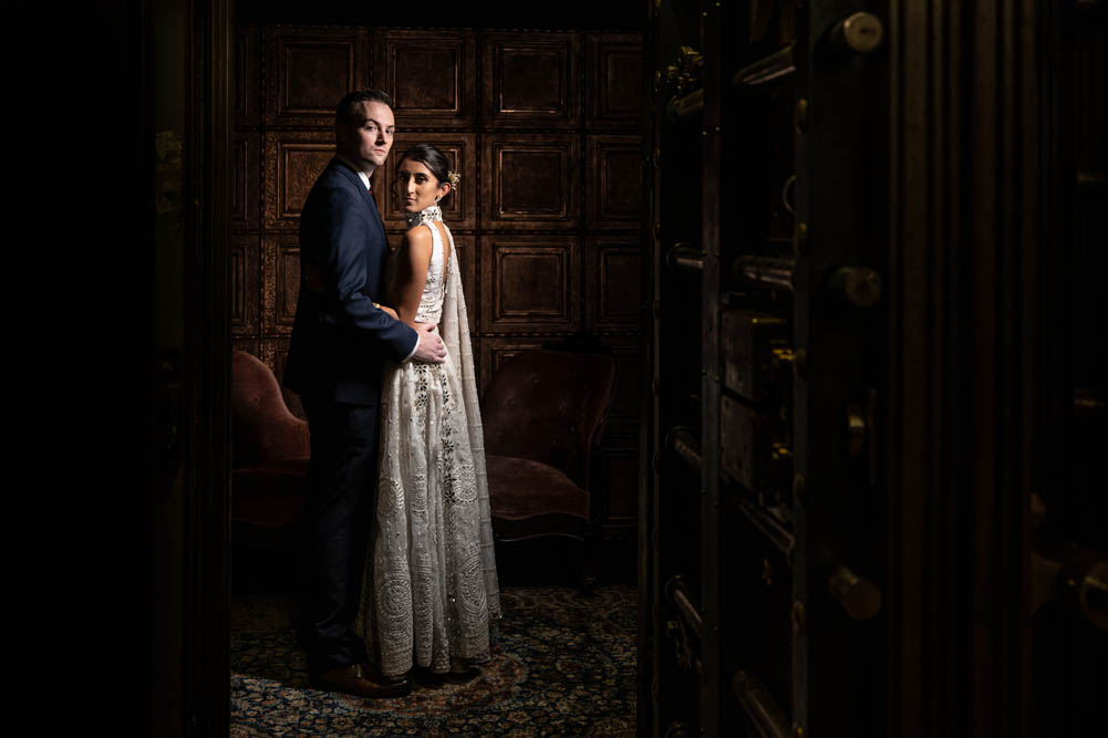 Indian Wedding-Couple's Portrait- The Society Room Hartford 2