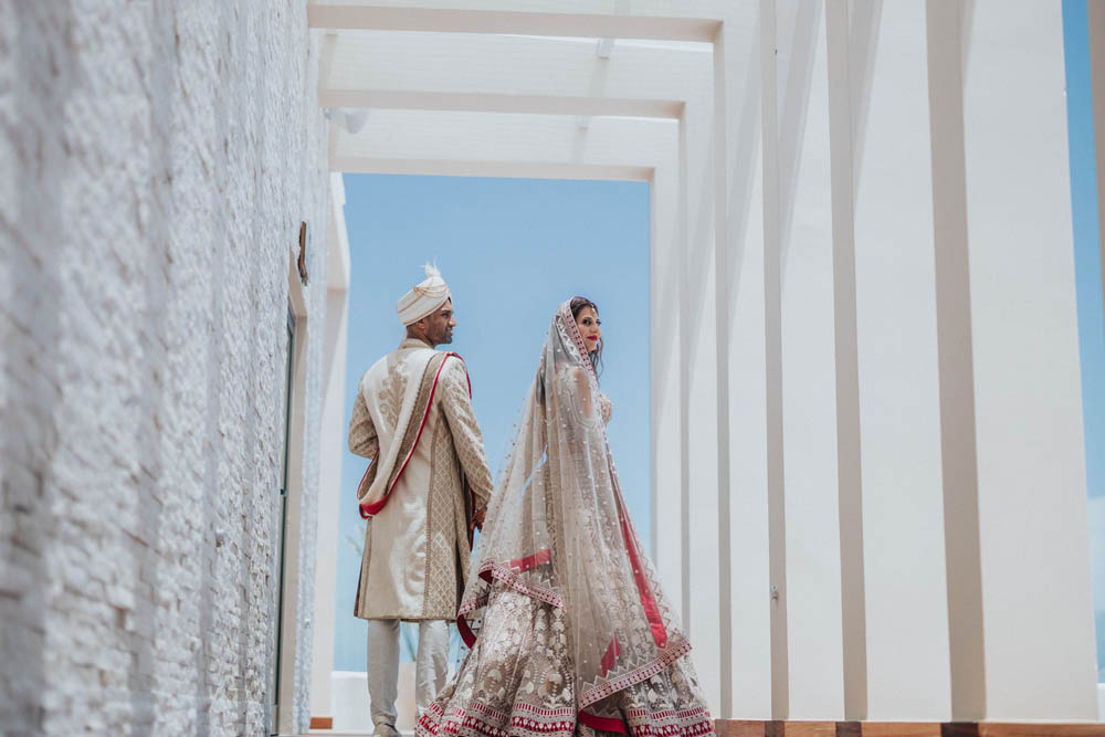 Indian Wedding-First Look-Garza Blanca Cancun 1