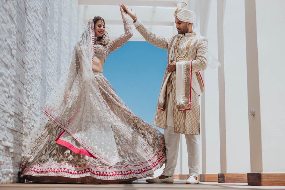 Indian Wedding-First Look-Garza Blanca Cancun 8