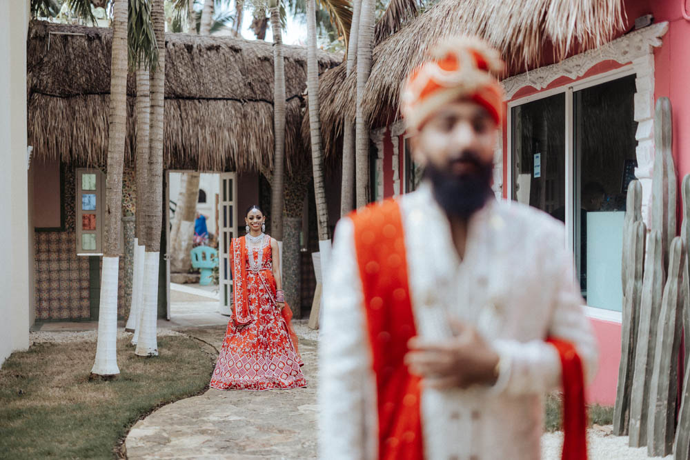 Indian-Wedding-Photography-First Look-Boston-PTaufiq- Generations Riviera Maya 2