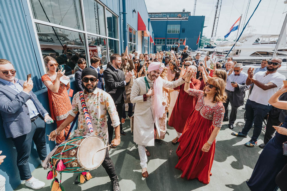 Indian-Wedding-Photography-Baraat-Boston-PTaufiq-Chelsea Piers New York 1