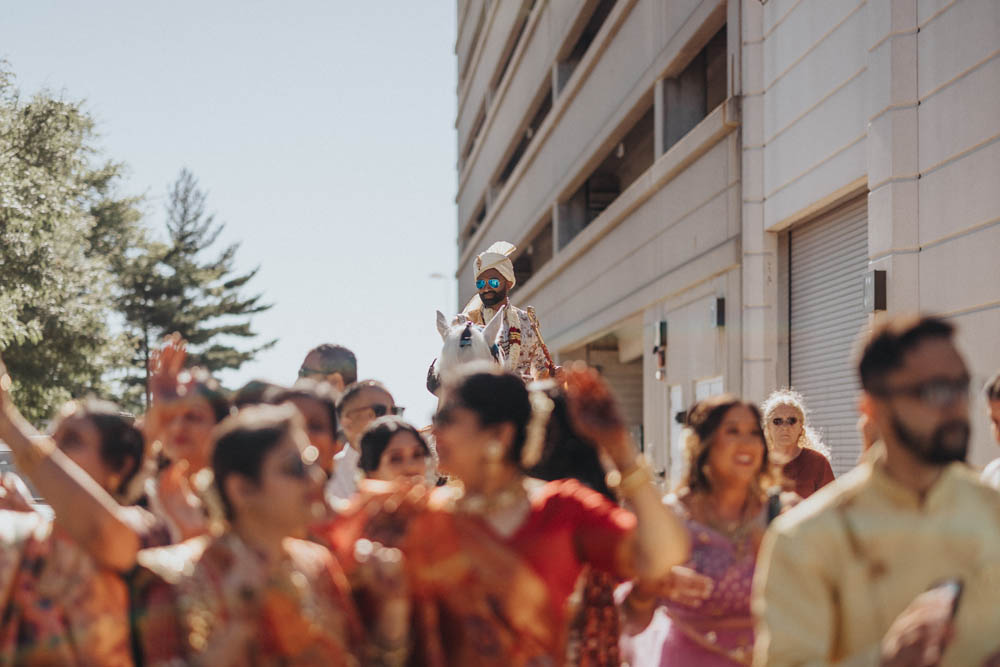 Indian-Wedding-Photography-Boston-PTaufiq-The Westin Chicago Lombard- Baraat 1