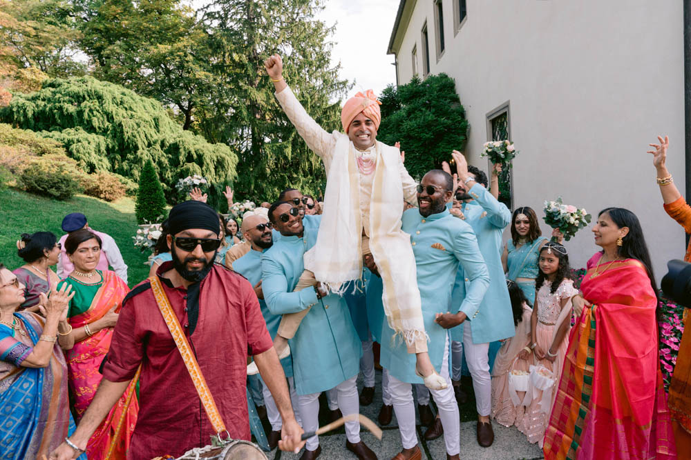 Indian Wedding Photography-Baraat-Ptaufiq-Como Italy 1